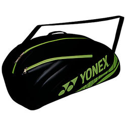 Yonex Performance Series 3 Pack Badminton Bag, Black/Yellow
